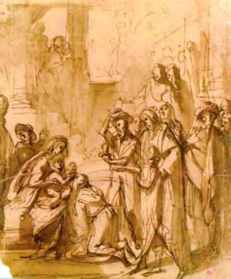 desen - Cresti, Domenico, zis Il Passignano; Adorația Magilor