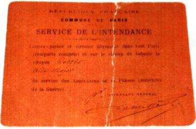 Permis de liberă trecere pe numele Cociu