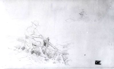 grafică - Grigorescu, Nicolae; Un șindrilar