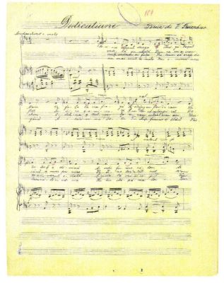 partitură - Porumbescu, Ciprian; Dedicațiune