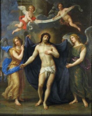 pictură - Lint, Pieter van (?); Francesco Albani (după); Isus purtând cununa de spini