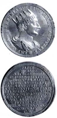 Medalie dedicată uzurpatorului Herennianus