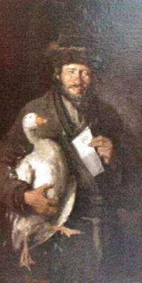 pictură - Grigorescu, Nicolae; Evreul cu gâsca