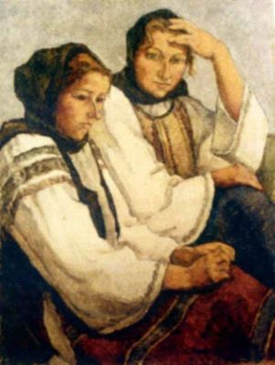 pictură - Ressu, Camil; Țărănci (Două țărănci)
