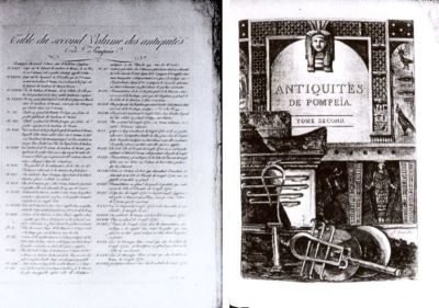 album - Piranesi, Francesco; Antiquites de Pompeia. Tome second