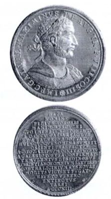 Medalie dedicată împăratului Daza