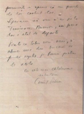 scrisoare - Petrescu, Camil; Camil Petrescu către primarul Timișoarei, Cornel Grofșorean