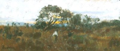 pictură - Luchian, Ștefan; Femeie pe înserat
