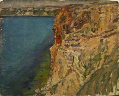 pictură de șevalet - Steriadi, Jean Alexandru; Stânci la Capul Caliacra