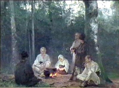 pictură de șevalet - Verona (Garguromin), Arthur; Țărani în pădure