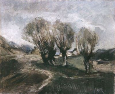 pictură - Iorgulescu-Yor, Petre; Peisaj cu copaci