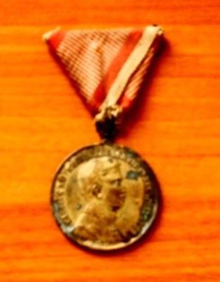 Medalie civilă acordată pentru cei care s-au remarcat pentru sprijinirea acțiunilor armatei austro-ungare în primul război mondial: Die Zivil-Verdienstmedaille