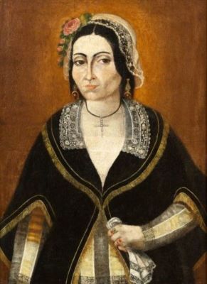 pictură de șevalet; Anica Dancovici, soția negustorului Tudor Dancovici