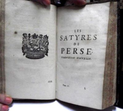 carte veche - De Perse [Aulus Flaccus Persius]; Les satyres […]: Traduction nouvelle