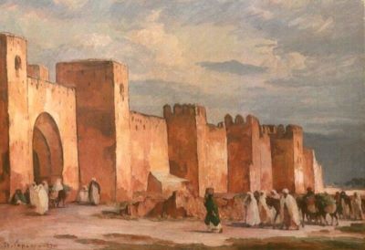 pictură - Popescu, Ștefan; Scene din Marrakech