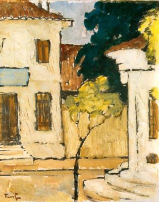 pictură - Tonitza, Nicolae; Case la Mangalia