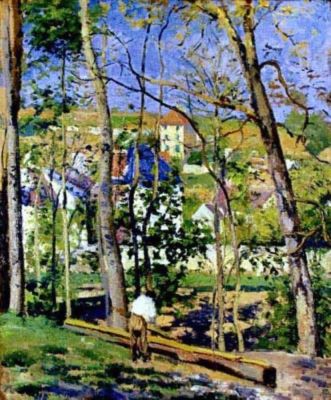 pictură - Pissarro, Camille; Le Charpentier