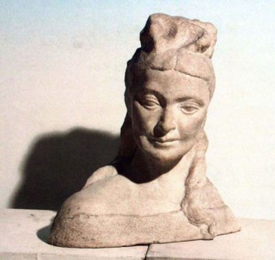 sculptură - Pătrașcu, Milița; Actrița Agepsina Macri