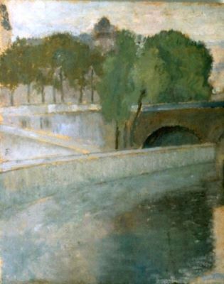 pictură - Pallady, Theodor; Pod peste Sena
