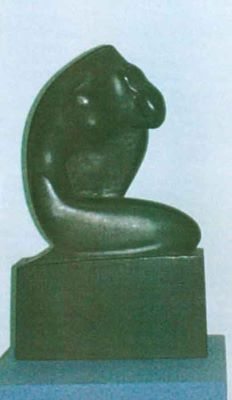 sculptură - Mattis-Teutsch, Hans; Nud ghemuit