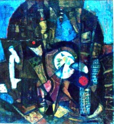 pictură - Iancu, Marcel; Compoziție: Aruncarea zarului