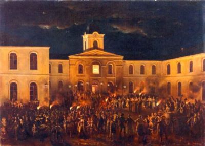 pictură - Aman, Theodor; Hora unirii la Craiova
