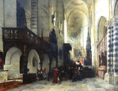 pictură - Herwegen, Peter; Interior de biserică