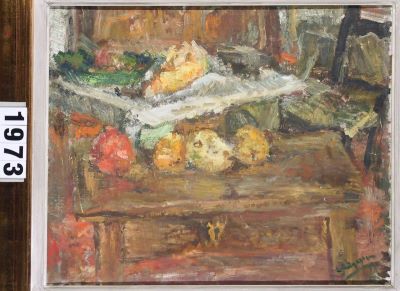 Pictură de șevalet - Grigorescu, Lucian; Natură moartă