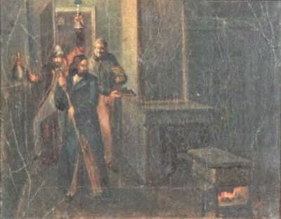 pictură - Rosenthal, Constantin Daniel; C.A. Rosetti, I.C. Brătianu și Vasile Mălinescu la Paris în 1850