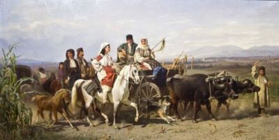 pictură de șevalet - Volkers, Emil; La drum