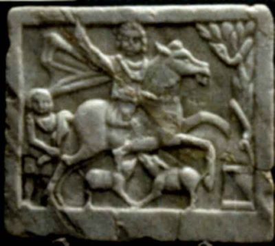 basorelief; Cavalerul trac