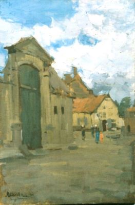 pictură - Petrașcu, Gheorghe; Case la Montreuil