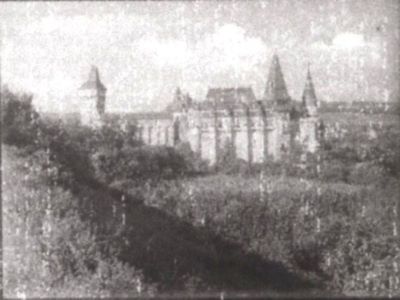 clișeu - Fischer, Emil; Vedere de ansamblu a Castelului Corvinilor din Hunedoara