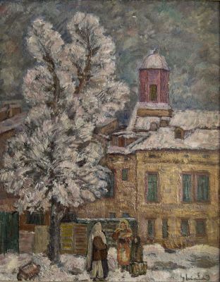 pictură de șevalet - Ghiață, Dumitru; Peisaj de iarnă