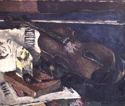 pictură - Theodorescu-Sion, Ion; Vioara lui Zambaccian