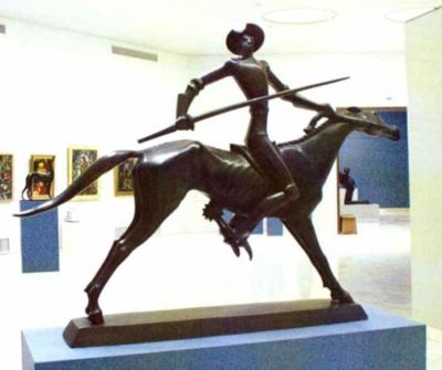 sculptură - Fekete (Negrulea), Iosif; Don Quijote