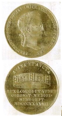 Medalie (jeton) dedicată încoronării lui Ferdinand al V-lea ca rege al Italiei