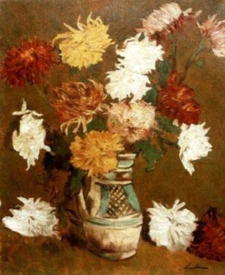 pictură - Luchian, Ștefan; Crizanteme