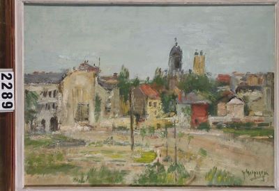Pictură de șevalet - Grigorescu, Lucian; Vechi cartier din București