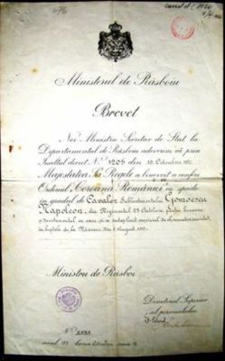 Brevet nr. 2535/19.10.1917, Ordinul Coroana României
