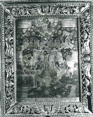 icoană - Parthenie, ieromonah și zugrav; Iisus pe cruce