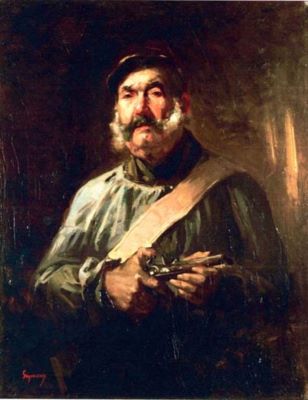 pictură - Grigorescu, Nicolae; Paznicul de la Chailly