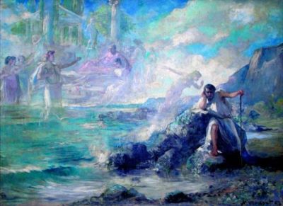 pictură de șevalet - Vermont, Nicolae; Visul lui Ulisse