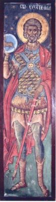 pictură - Dobromir - zugrav; Sfântul Eustație Plachida