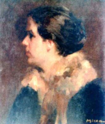 pictură - Mirea-Demetrescu, George; Portret de femeie