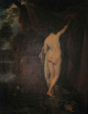pictură - Jordanes, Jacob; Diana ieșind din baie