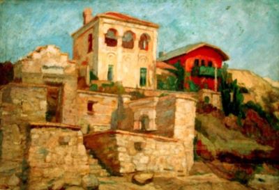 pictură - Cuțescu-Storck, Cecilia; Vila de la Balcic