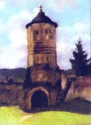 pictură - Luchian, Ștefan; Turnul de la Brebu