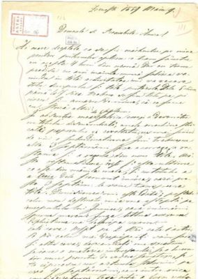 scrisoare - Barițiu, George; Barițiu George către Mureșianu Iacob