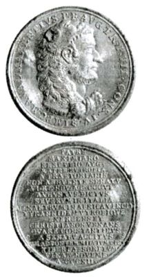 Medalie dedicată împăratului Maxentiu
